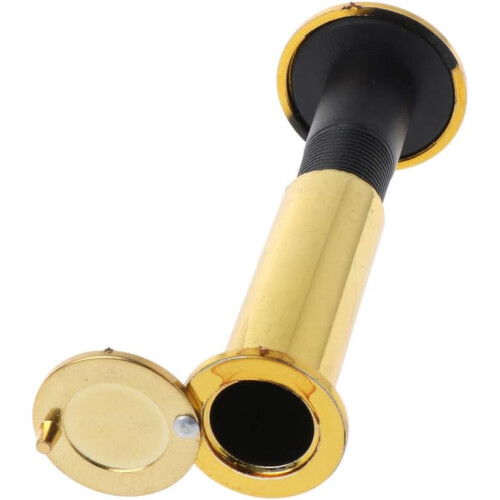Solid Brass 220 Wide Angle Door Peephole Viewer with AntiPeeping Cover for Home Office Hotel 1