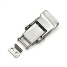 Stainless Steel Lockable Spring Hasp Latch 60x29mm for Wooden Box, Toolbox and Enclosures