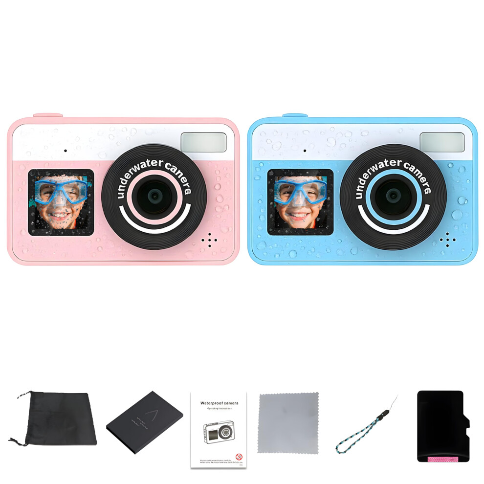 Waterproof Underwater Camera 4K 48Mp Dual Screen 10Ft For Snorkeling Swimming Diving 18X Zoom 9169991258171