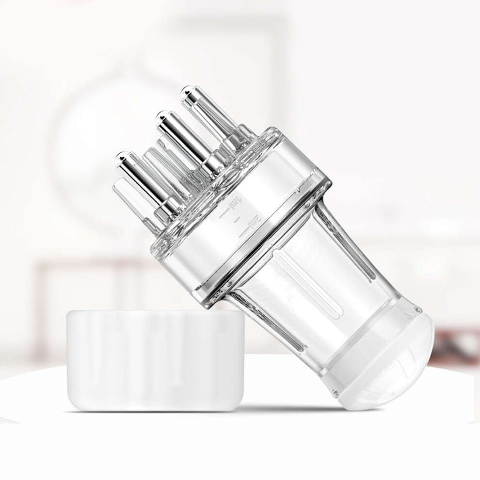 White Scalp Serum Applicator Comb