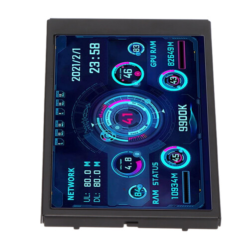 Mini 3,5 Zoll IPS USB PC Sensor Panel Temperaturanzeige zur Computerüberwachung