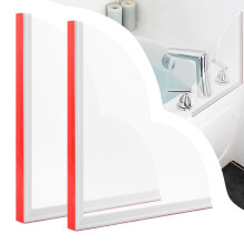2 Pack SelfAdhesive Shower Splash Guard and Bathtub Corner Protector with Waterproof GapSealing Fit