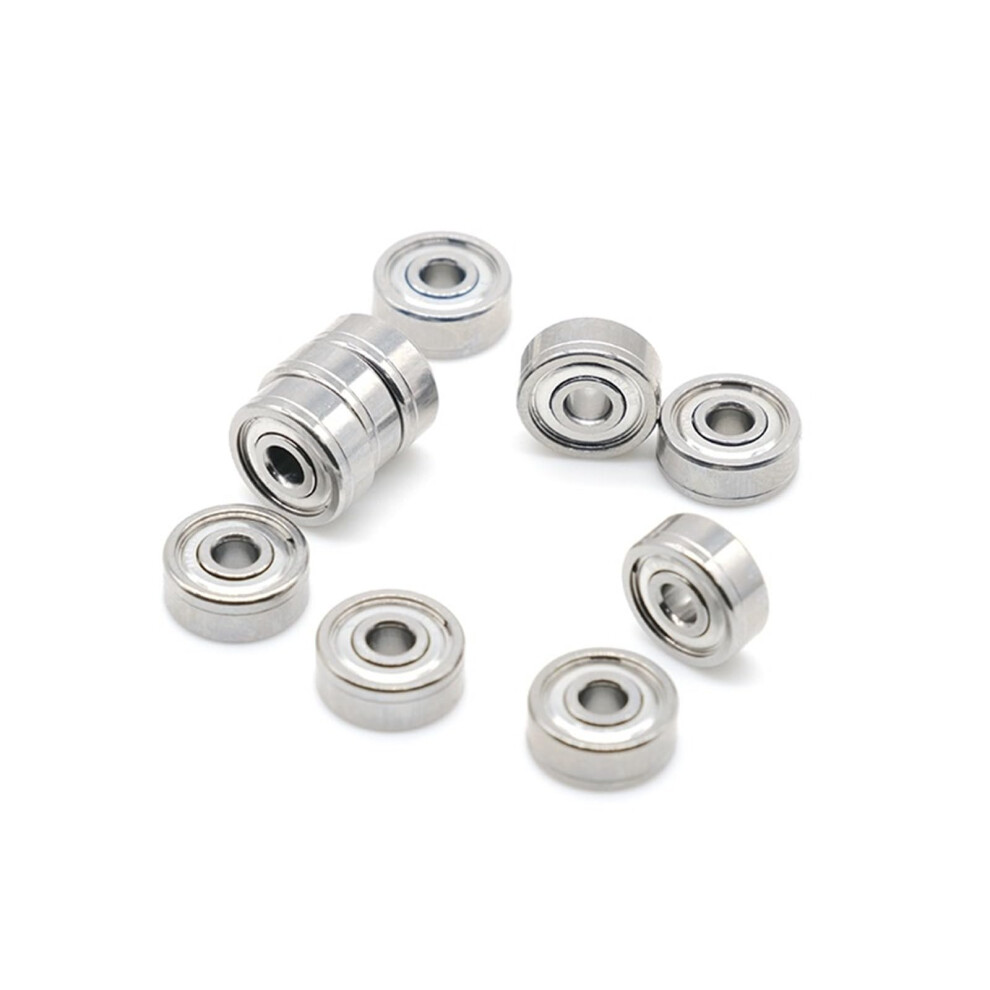 10Pcs Smr103zz Stainless Steel Ball Bearings 3X10x4mm Abec7 Precision Shielded For Smooth Rotation 9771547235965