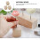 Wooden Cake Decorating Stand with Stable Support, Rectangular EcoFriendly Display Base Wood Color 2