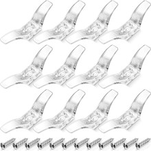 Clear Window Blind Cord Cleats with Screws, Child Safety Cord Holder for Roman Shade