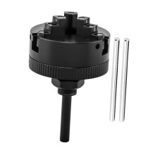 3 Jaw Self Centering Lathe Chuck Zinc Alloy Mini for Precision CNC and 3D Printer Black 1.97x1.38