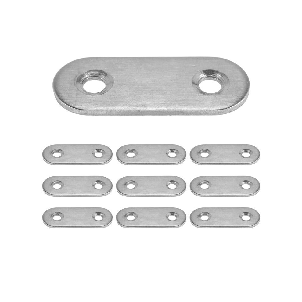 Flat Mending Plates Repair Fixing Joining Brackets 40X15mm 10Pcs 6031192297668