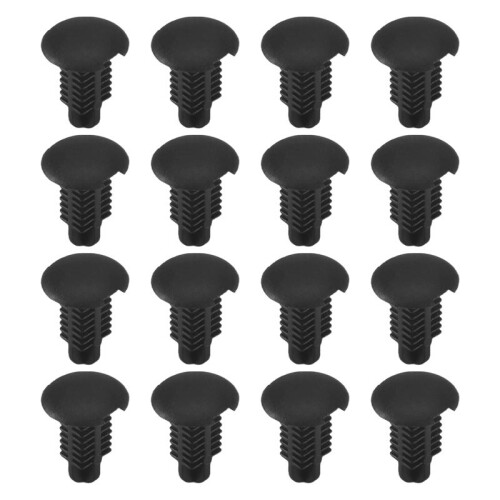 16Pcs Plastic Rivets Clip 4mm x 5mm x 15mm Black