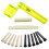 6 String Acoustic Guitar Nut Saddle Part + 2x String Winder +12x Bridge Pins Kit 1