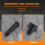 100Pcs Car Molding Door  5mm Hole Plastic Rivets Fixing Black. 5
