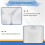 5 St Utbytesvattensedimentfilter (5 Mikrometer) 2,5 Tum X 10 Tums Patroner 5