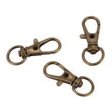 10pcs Metal Clasp Swivel Trigger Clips Snap Hooks Key Ring Bags DIY Copper