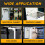63mm x 50mm cabinet plastic hinge door hinges Hinge Black 4