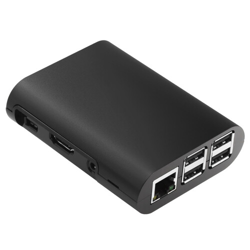 Behuizing voor Raspberry Pi 3 Model B, Pi 2 Model B & Pi B+4 Zwart