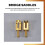 Rektangelgitarrbrosadlar för  Strat Stratocaster Tele Telecaster Elgitarrbyte, Guld (Pack med 6) 5