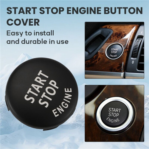 Start Stop Engine Button Push Button Ignition  Cover Replacement for  X1 X3 X5 X6 Z4 (E84, E83, E70, E71, E89) 1 3 5 Series 2