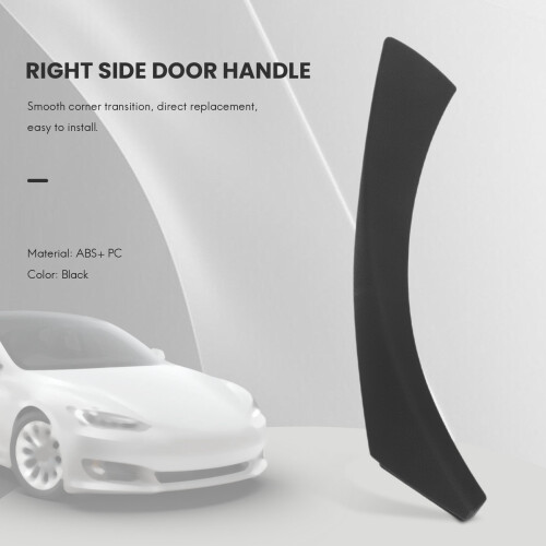 Right Side Inner Door Panel Handle Pull Outer Trim Cover for  3-Series E90 E91 E92 E93 Black 2