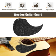1 Pieza Golpeador de Guitarra Acústica Placa Golpeador Autoadhesiva Forma de Coma Para Pieza de Guitarra Acústica Clásica, Perla Negra