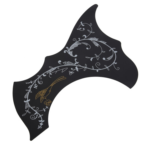 Pickguard-Akustisk-Akustisk Gitarr Pickguard, SjäLvhäFtande, Svart 1