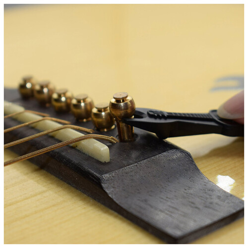 Guitar Bridge Pins 6St Koppar Endpin 6 String Piggs med Elektrisk Akustisk Gitarr ErsäTtningsdelar 2