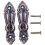 Metal Curtain Tassel Tie Back Tieback  Wall Hooks 2PCS Red bronze 2