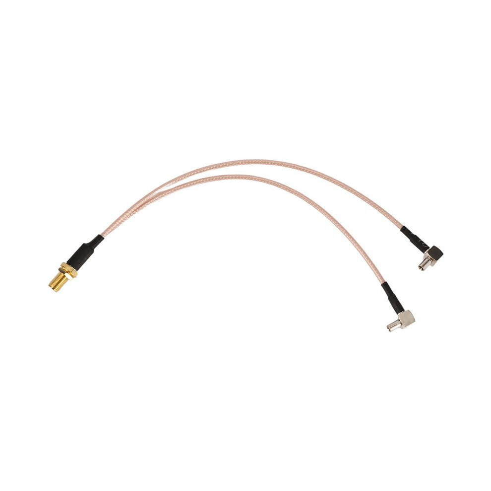 8 Inch Sma Female To Y Type 2 X Ts9 Angle Male Connector Splitter Combiner Cable,& Gold/Silver 6031264406400