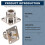 N type female jack RF coax connector 4-hole panel mount with solder cup,silver 6