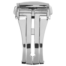 20mm Stainless Steel Deployant Watch Strap Folding Buckle Clasp For , Smooth #20Mm