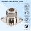 N type female jack RF coax connector 4-hole panel mount with solder cup,silver 2