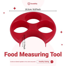 Food Control Meal Measure Plate Diet Portion Weight Loss Healthy Eating Slim New, Red
