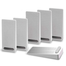 6 Stuks Deurwigrubber, Deurstopper, Robuuste Antislip- en Stapelbare Deurhouders, Verstelbare Hoogte en Sterke Grip op Tegels, Tapijt, Hout, Cement en