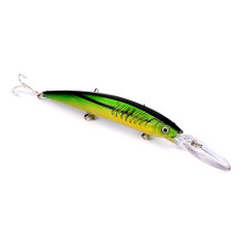 1 Stueck 15.2 Cm 12.2G 3D Augen Grosse Harte Fisch Köder Pike Crankbaits Minnow Wobbler Mit Haken Fisch Angehen