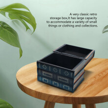 False Book Box Vintage Storage Props Book Jewelry Storage Packaging Study Book Ornaments Wooden Antique Classic Decorative