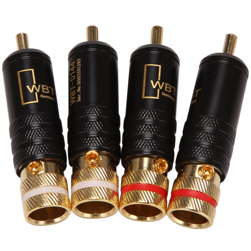 4 Pièces Prise De Verrouillage Rca Connecteurs Audio Vidéo