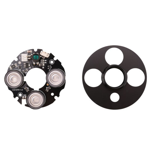 3 array IR led Spot Light Infrared 3x IR LED board for CCTV cameras night vision (53mm diameter) 1