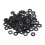 M3 x 6mm x 1mm Nylon Flat Insulating Washers Gaskets Spacers Black 200PCS 1