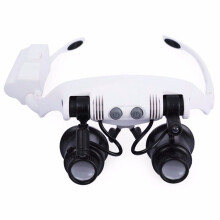 Stirnband LED Lupe Scheinwerfer Mikroskop Schmuck Uhr Reparatur