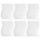 6pcs Mirror wall Wall style square sticker with pattern of silver waves Nursery decoration 1