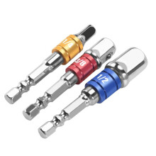 3PCS Socket Adapter Impact Set Hex Shank to 1/4 3/8 1/2 inch Colorful Extension Converter Impact Drill Bits Driver Power Hand Tools Turns Power Drill