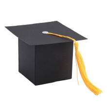25 Stuks DIY Papier Afstuderen Cap Vormige Geschenkdoos Suiker Chocolade Doos voor Afstuderen Partij Gunst Cap Bachelor Hoed Bruiloft Bonbondoos