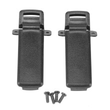 2St Walkie Talkie Reservdel Bakre BäLteskläMma för 2-VäGs Radio UV5R för Intercom UV5R / 5RA / 5R + / 5RB / 5RC