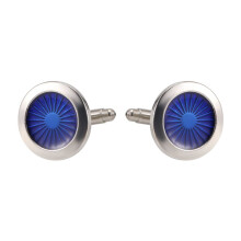 1 Pair Fashion Cufflinks Round eyes Shirt Cufflinks Cuff Mens Dress Business Wedding Gift Present(Silver+)