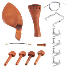 4/4 Violine Teile Zubehoer Kinnhalter Saitenhalter Feinstimmer Stimmwirbel Tailgut Endpin Saiten Kit