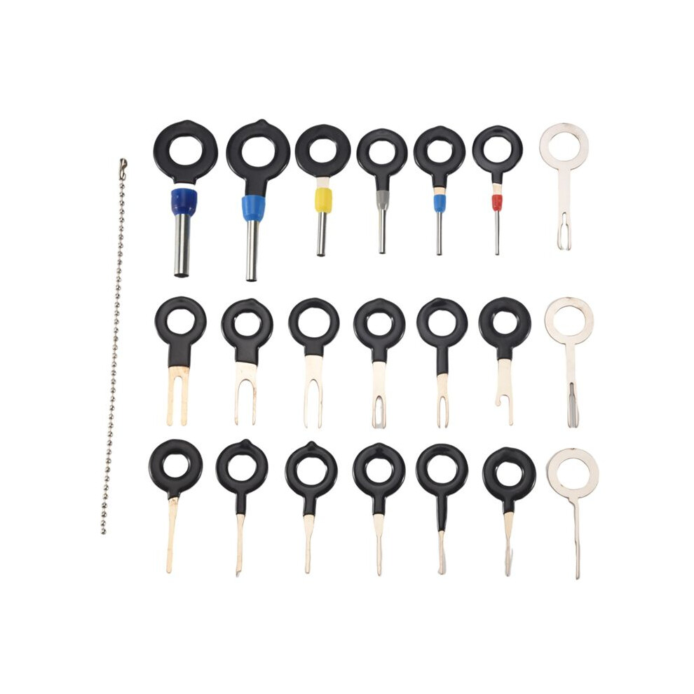 21Pcs Terminals Removal Key Tools Set For Car, Auto Electrical Wiring Crimp Connector Pin Extractor Puller Repair Remover Key Tools Set For Most 6033968120620