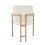 Set of 4 Bouclé Dining Chairs with Metal Frame 4