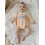 (12-18 Months, Orange) Ολόσωμη φόρμα Halloween ριγέ σχέδιο 4
