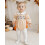 (12-18 Months, Orange) Ολόσωμη φόρμα Halloween ριγέ σχέδιο 5