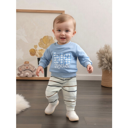 (6-12 Months, Blue) Φούτερ για Νήπιο Στρογγυλή Λαιμόκοψη 2