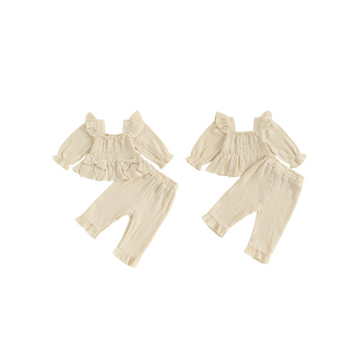 (3-4 Years, Khaki) Conjunto de otoño 2 piezas. 1