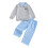(2-3 Years, Gray) Ensemble 2 pièces Noël brodé. 1